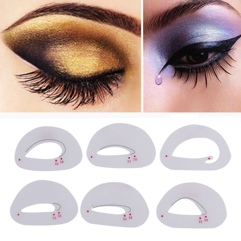 Eyeshadow Models Cards Eyebrows Stencils Makeup Stencil Described
