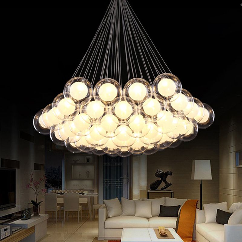 Modern Art Glass Chandelier Led Pendant Light For Living Room Bar Modern Art Glass Chandelier Led Pendant Light For Living Room Bar Ac85 265v G4 Bulb Hanging Lamp Fixtures Shades