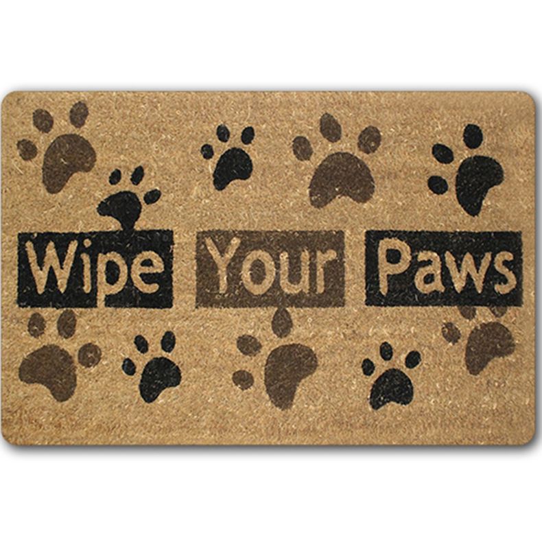 Door Welcome Rubber Floor Mats Bathroom Dog Paw Area Rugs Kitchen Door Welcome Rubber Floor Mats Bathroom Dog Paw Area Rugs Kitchen Bedroom Hallway Anti Slip Modern Large Flooring Printed Carpet Plush Tiles Rug
