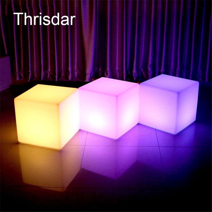 Whole Rgb Rechargeable Led Illuminated Furniture Remote Control Whole Rgb Rechargeable Led Illuminated Furniture Remote Control Outdoor Cube Chair Bar Ktv Pub Plastic Tables Lighting Ac80 265v Light