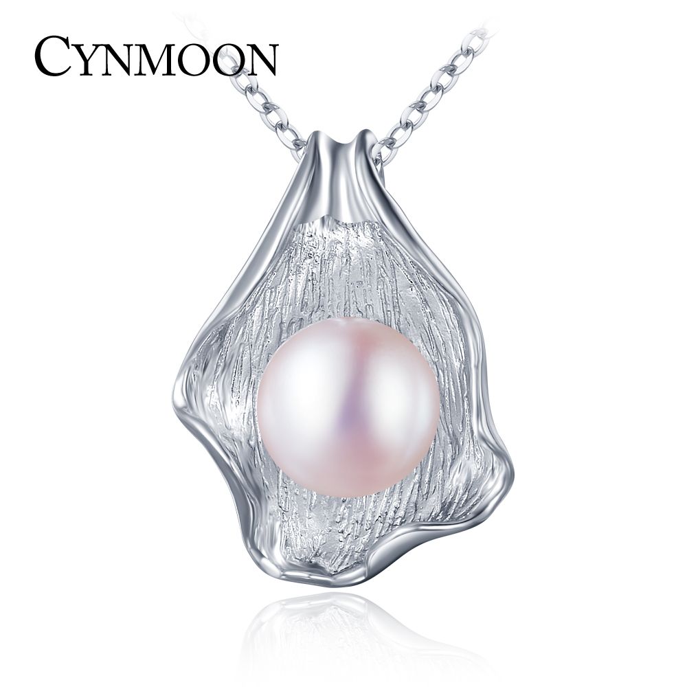 Whole 100 Natural Fresh Water Pearl Pendant Necklace For Women Whole 100 Natural Fresh Water Pearl Pendant Necklace For Women Wedding Gift 925 Sterling Silver White Purple Pink Jewelry Gold Necklaces Cat