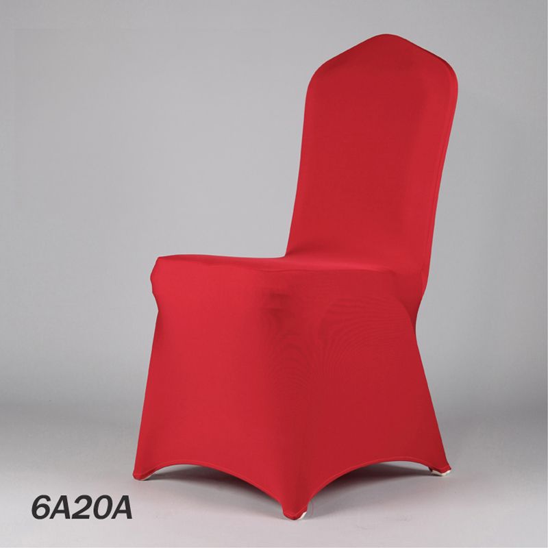Wedding Chair Cloth Red Banquet Lycra Chair Cover Restaurant Wedding