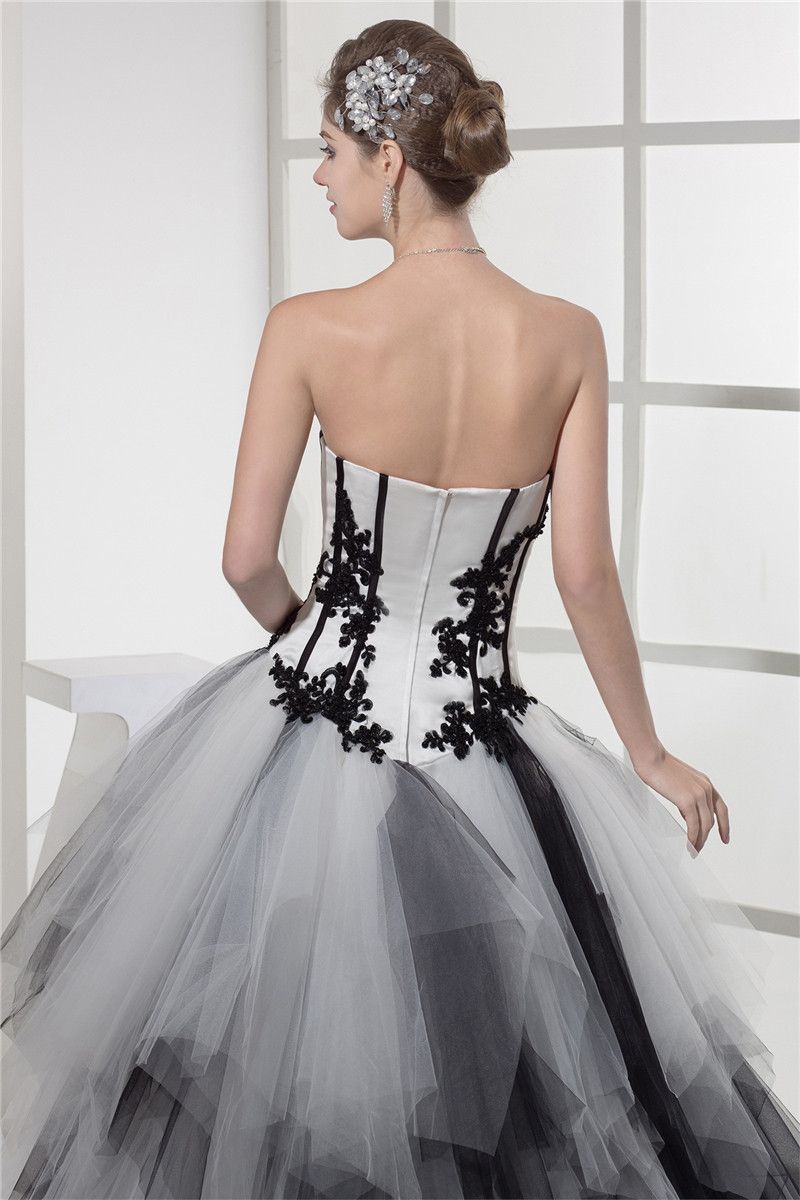 black sweet 16 court dresses