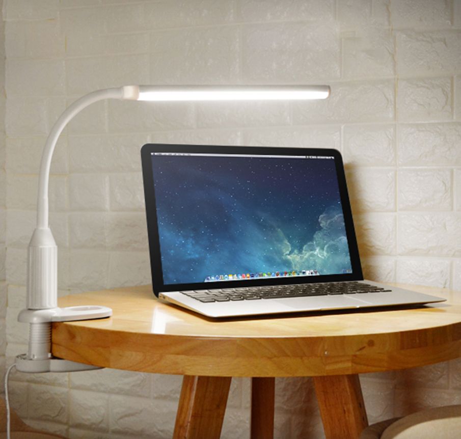 Table Lamp 5w 24 Leds Eye Protect Clamp Clip Light Stepless Dimmable Table Lamp 5w 24 Leds Eye Protect Clamp Clip Light Stepless Dimmable Bendable Usb Powered Touch Sensor Control Lamps Bedside Desk With