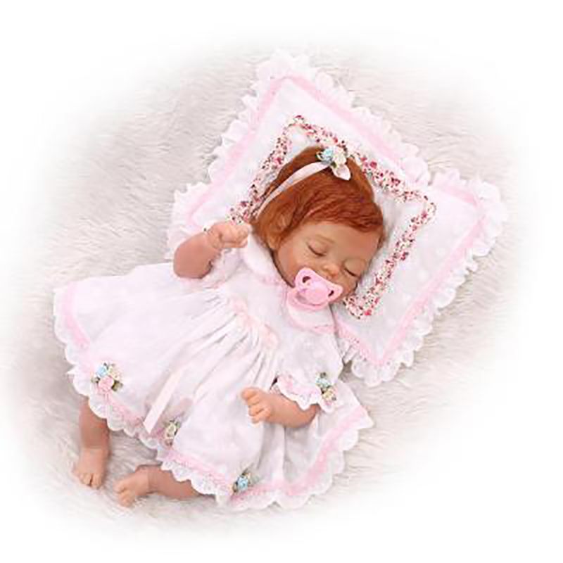 20/" Handmade Lifelike Reborn Newborn Baby Doll Full Silicone Vinyl Bath Girl Toy