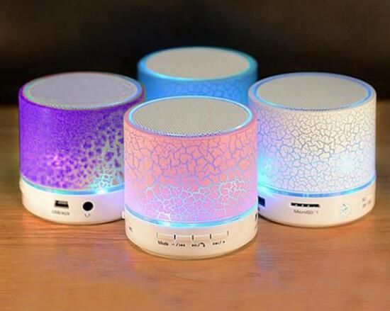 portable bluetooth speaker with led lights