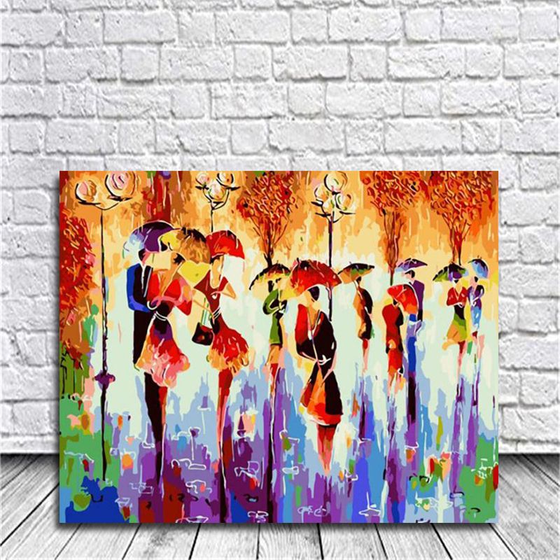 Abstract R Diy Paint By Numbers Hand Painted Canvas Painting Home Living Room Office Decor For Unique Gift 40x50cm