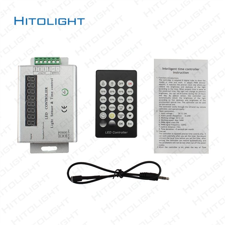 2019 DC12 24V 24key IR Intelligent Light Sensor Time Control Controller