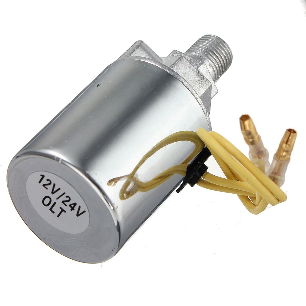 12 / 24V Solenoid Heavy Duty Electric Valve 1/4 NPT For Train Truck Air ...