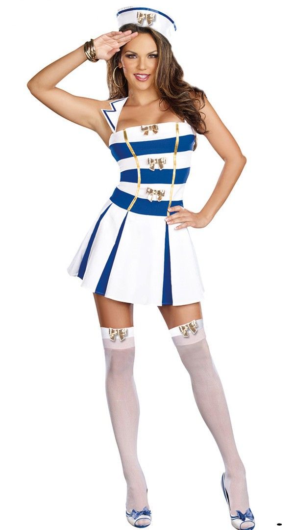 Blue White Anime Navy Uniform Women Sexy Sailor Costume Adult Blue White Anime Navy Uniform Women Sexy 405697500html