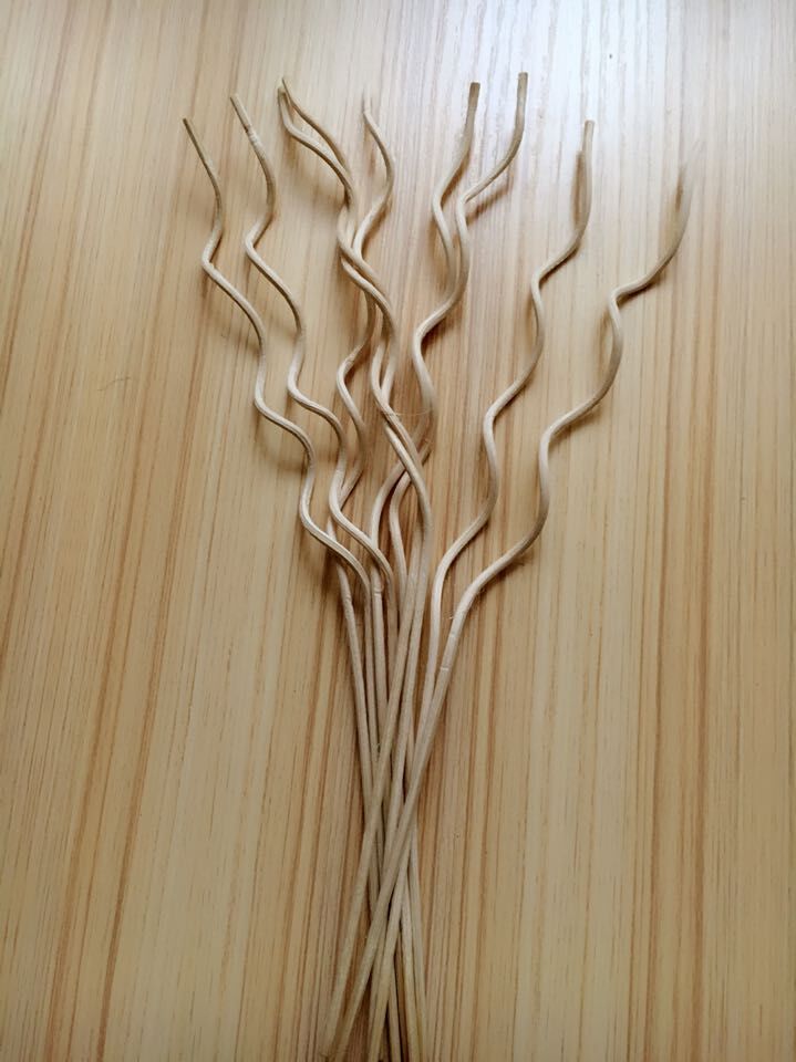 2019 High Quality Curly Rattan Sticks D 3mm,H 30cm,Reed Sticks For