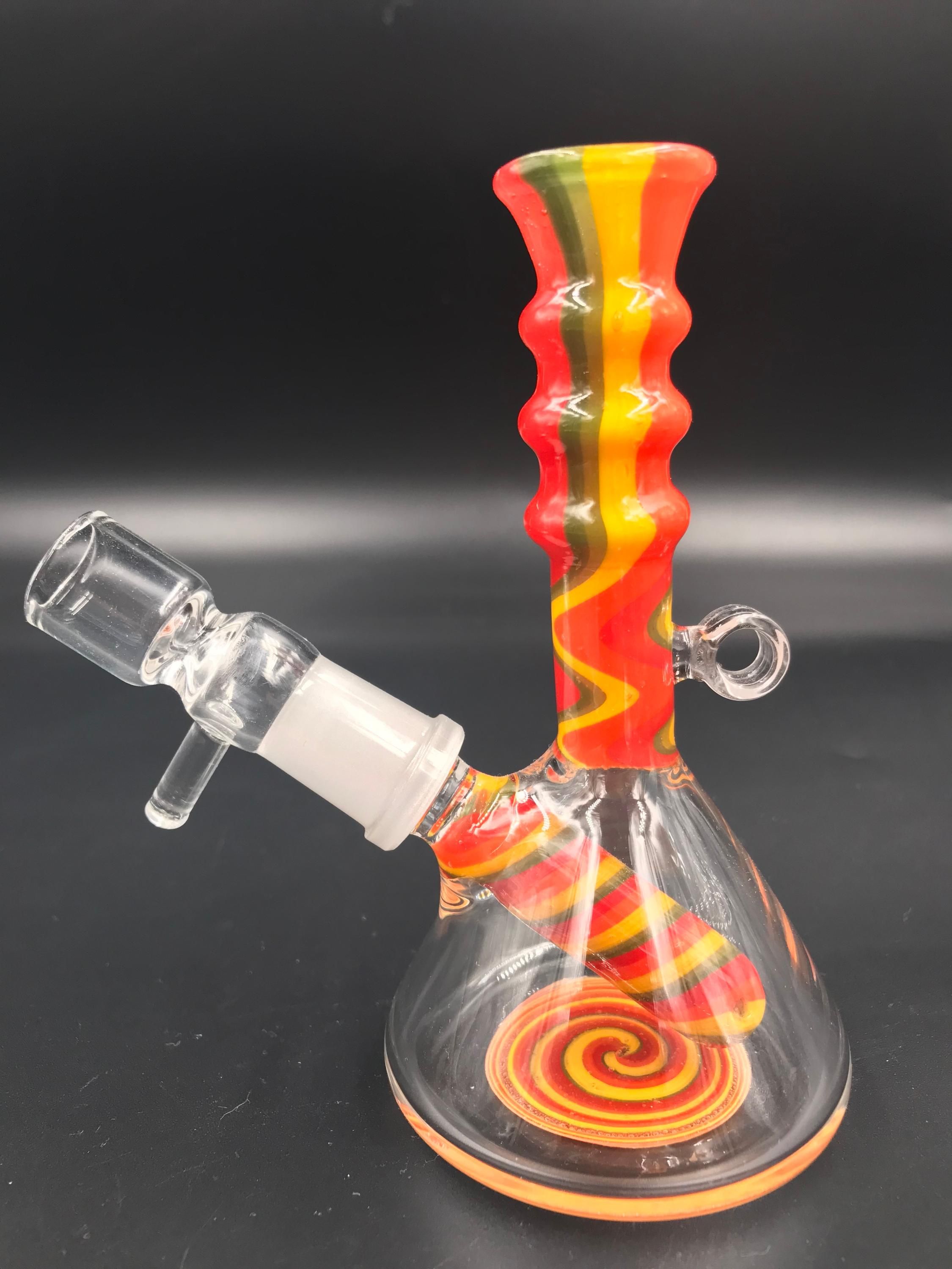 2019 MINI WATER Swirl Smoking Bong Glass Tobacco Pipes Handicraft