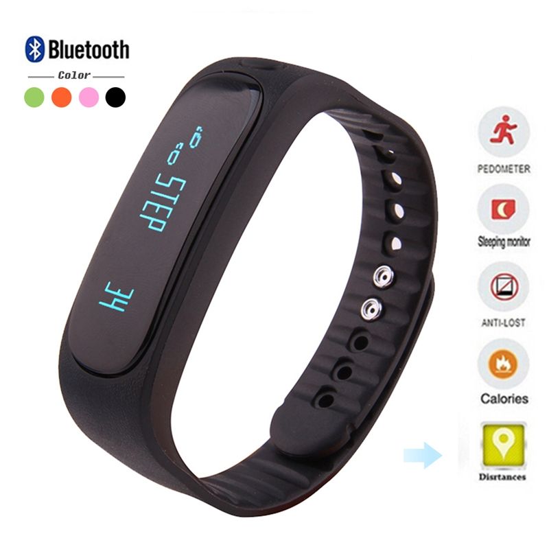 Compre E02 Bluetooth Smart Bracelet Impermeável Anti Lost Sports
