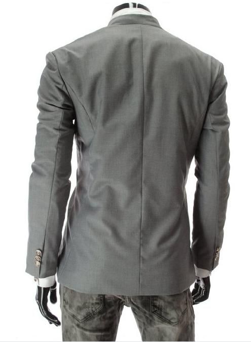 2020 Wed Blazer Men Asymmetric Design Long Sleeve Turn Down Collar