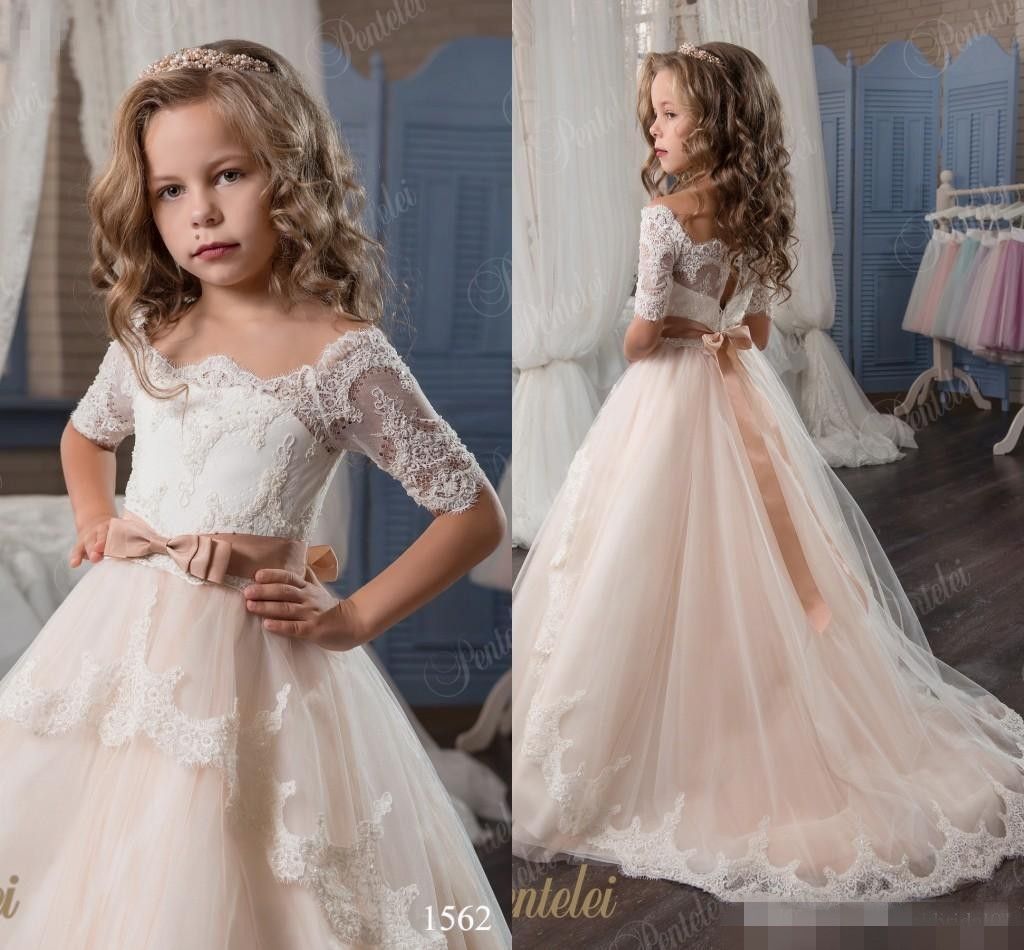 Hawaiian Wedding Flower Girl Dress