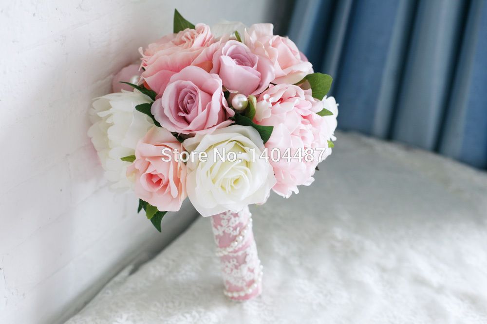 [تصویر:  hellrosa-k-nstliche-weinlese-hochzeits-blumenstr.jpg]