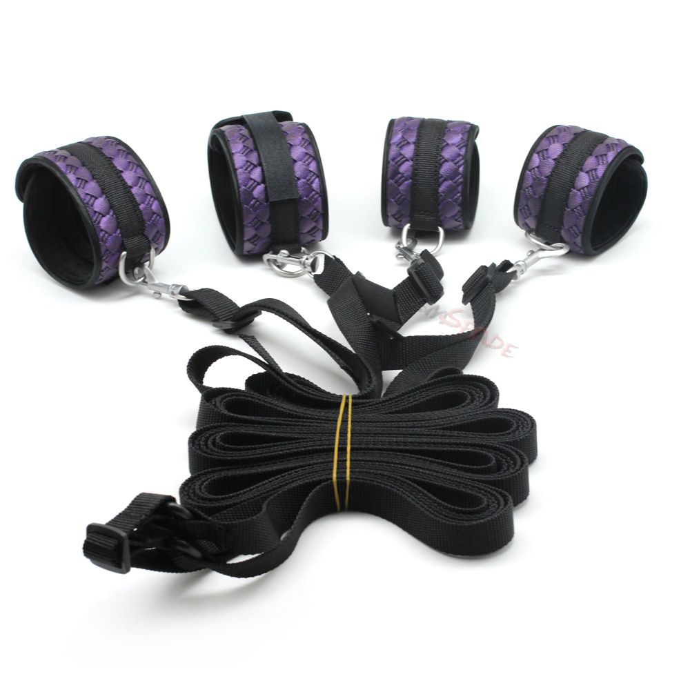 Smspade Pu Sex Bedroom Bondage Kit Adult Novelty Bondage Gear