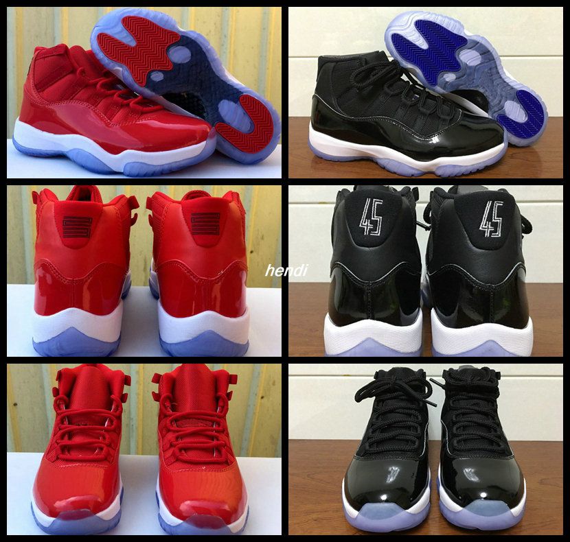 Jumpman 11 Space Jams Mens Basketball Shoes 11s Sneakers For Men Red Black 11s Athletic Sport 