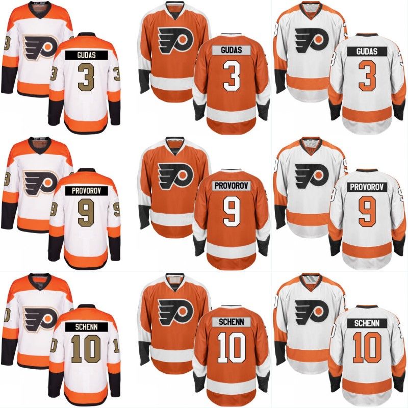 2018 philadelphia flyers jersey 3 radko gudas 9 ivan provorov 10 gudas flyers jersey