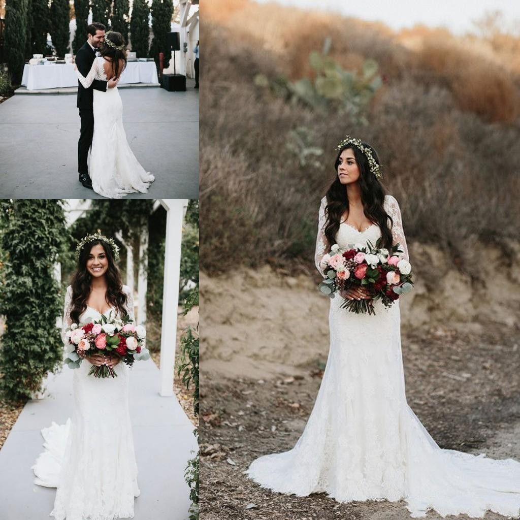 bohemian country wedding dress