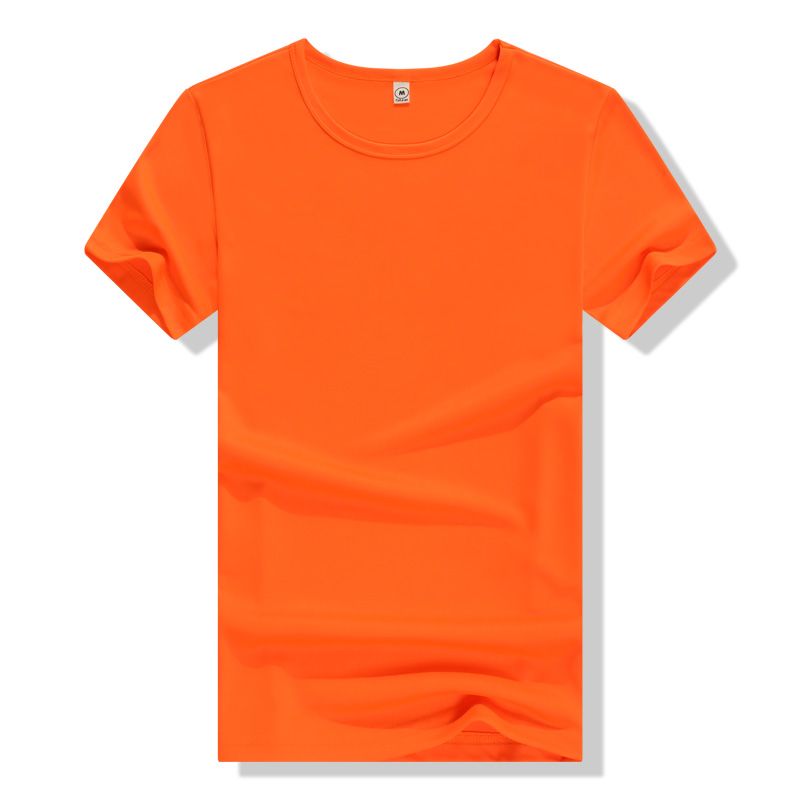 Customs Solid Color Quick Dry T Shirt Printing Logo Embroidery Basic