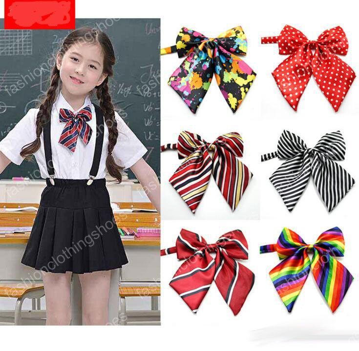 Kids Adjustable Bow Tie School Uniform Accessory Props Boys Girls