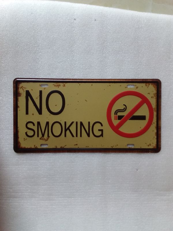 Metal Tin Sign no smoking  Decor Bar Pub Home Vintage Retro Poster Cafe ART 