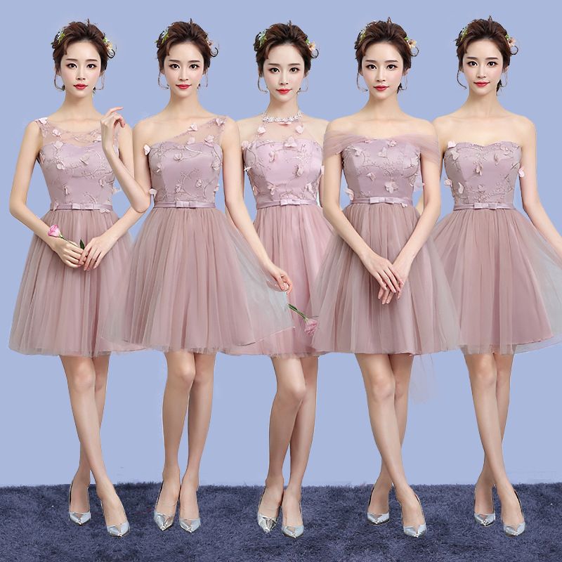 short cocktail bridesmaid dressesimage