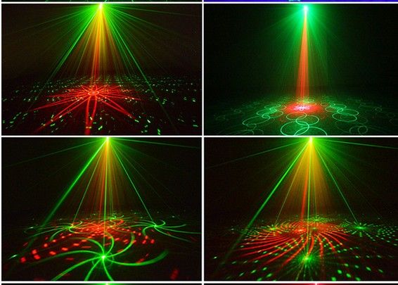 ALIEN RG 3 Lens 40 Patterns Mixing Laserprojektor Bühnenlichteffekt Blaue LED Bühnenlicht Show Disco DJ Party Lighting