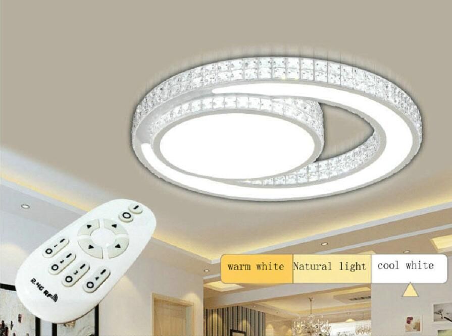 Plafoniere Led A Soffitto Moderno Dimmerabile : Luminosità dimmable moderno soffitto a led luci acrilico soggiorno