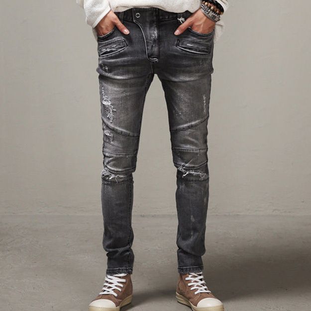 best quality wholesale 2015 men slim jeans men s distressed biker