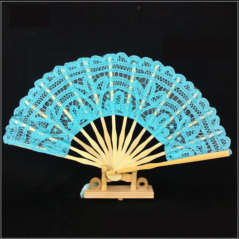 2018 European Retro Bride Hand Holding Fan Manual Folding Process Frame