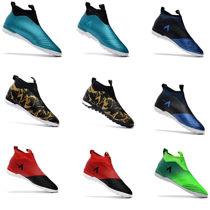 laceless turf soccer shoes