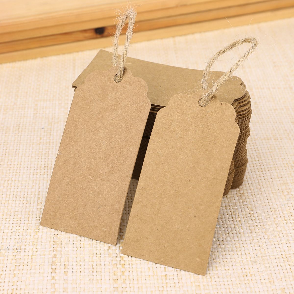 2021 /Bag DIY Kraft Paper Tags Head Label Luggage Wedding Party Note