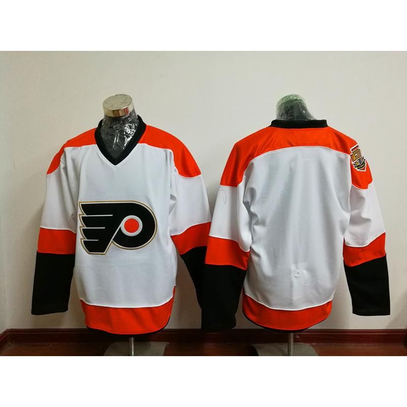 discount philadelphia flyers 50th anniversary hockey jerseys white flyers jerseys from china