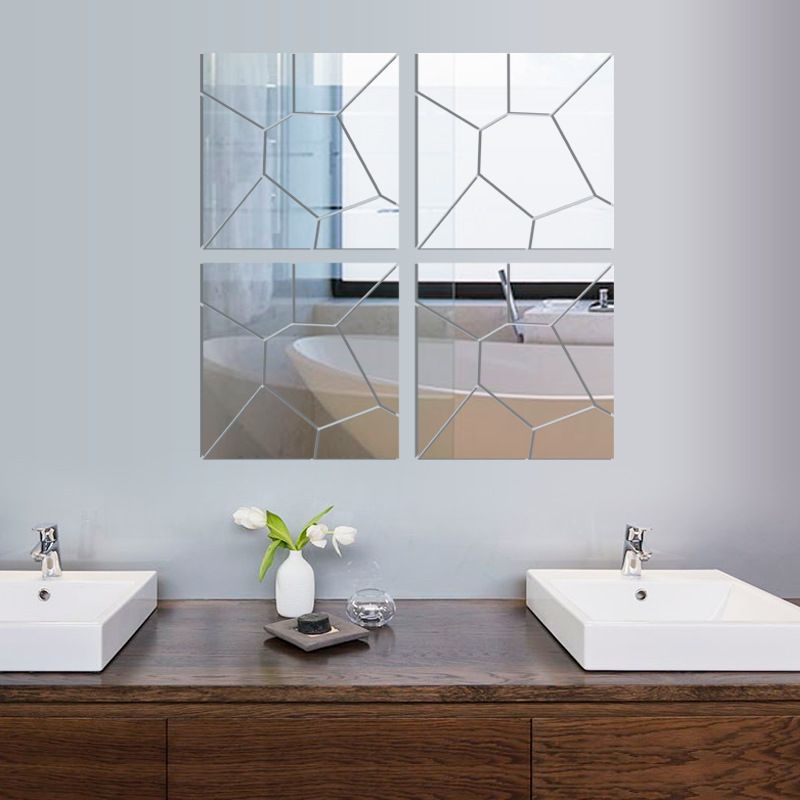 New Diy 3d Acrylic Mirror Decal Mural Wall Sticker Home Decor New Diy 3d Acrylic Mirror Decal Mural Wall Sticker Home Decor Removable Autocolante Espelho Hot Full Decals
