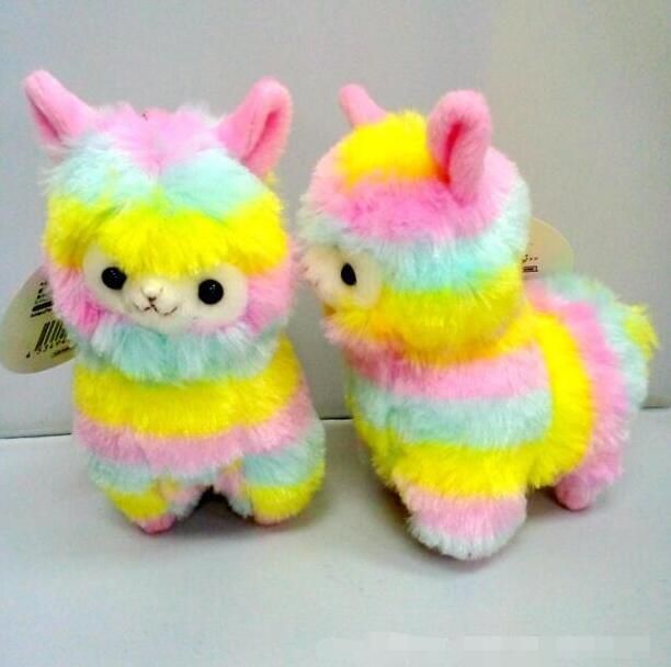 rainbow llama plush