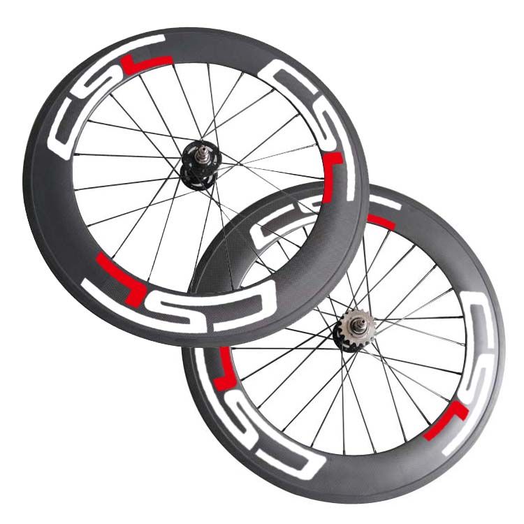 New 700C 88mm Clincher / Fixed Gear Flip Flop Wheels Tubular Carbon