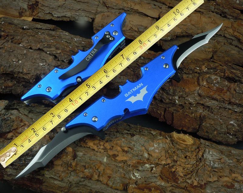 Batman Double Edged Tactical Folding Knife Carry EDC Pocket Knife From