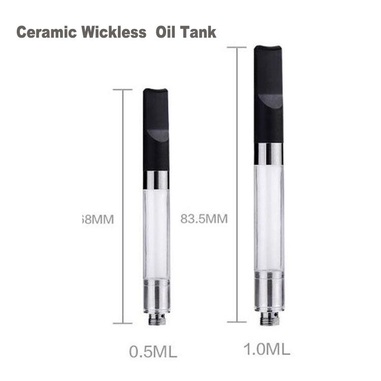 Ceramic Wickless CE3 Oil Vape Cartridges Atomizer Refillable 510