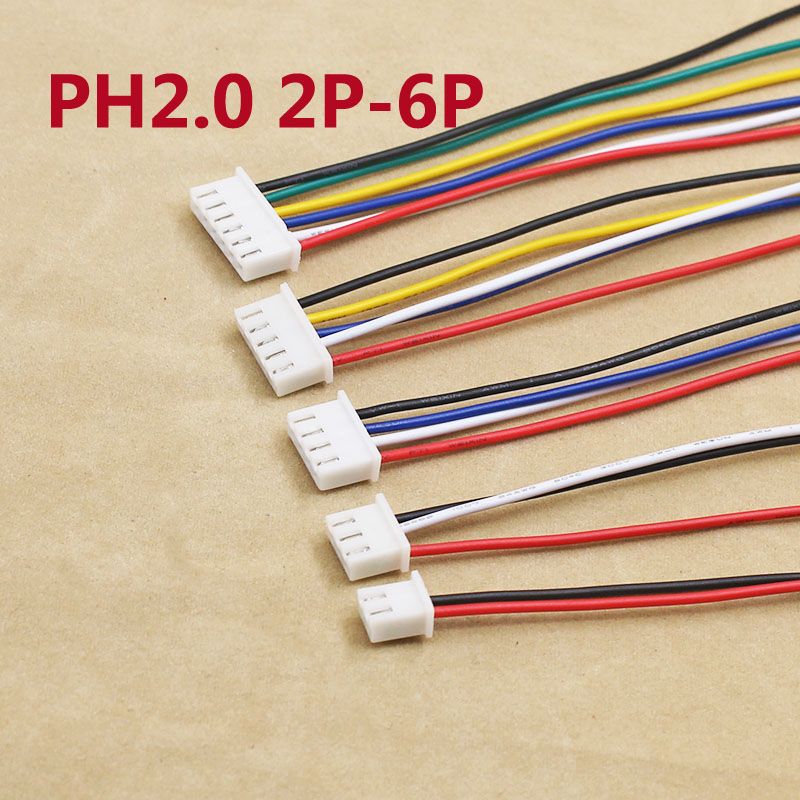 Mini Micro PH2.0 JST 2.0mm Pitch 2Pin 3Pin 4Pin Connector with 1007