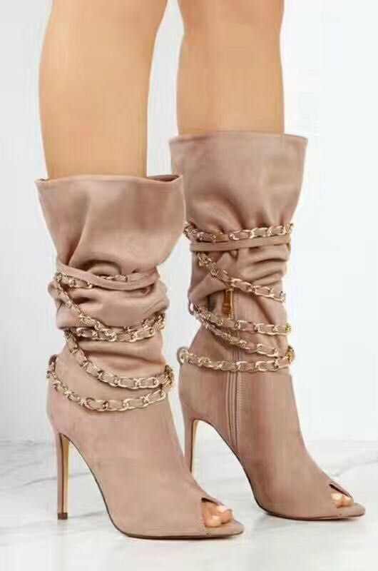 cheap peep toe booties