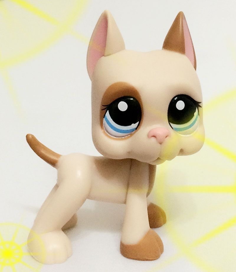 littlest pet shop rare great dane dog puppy