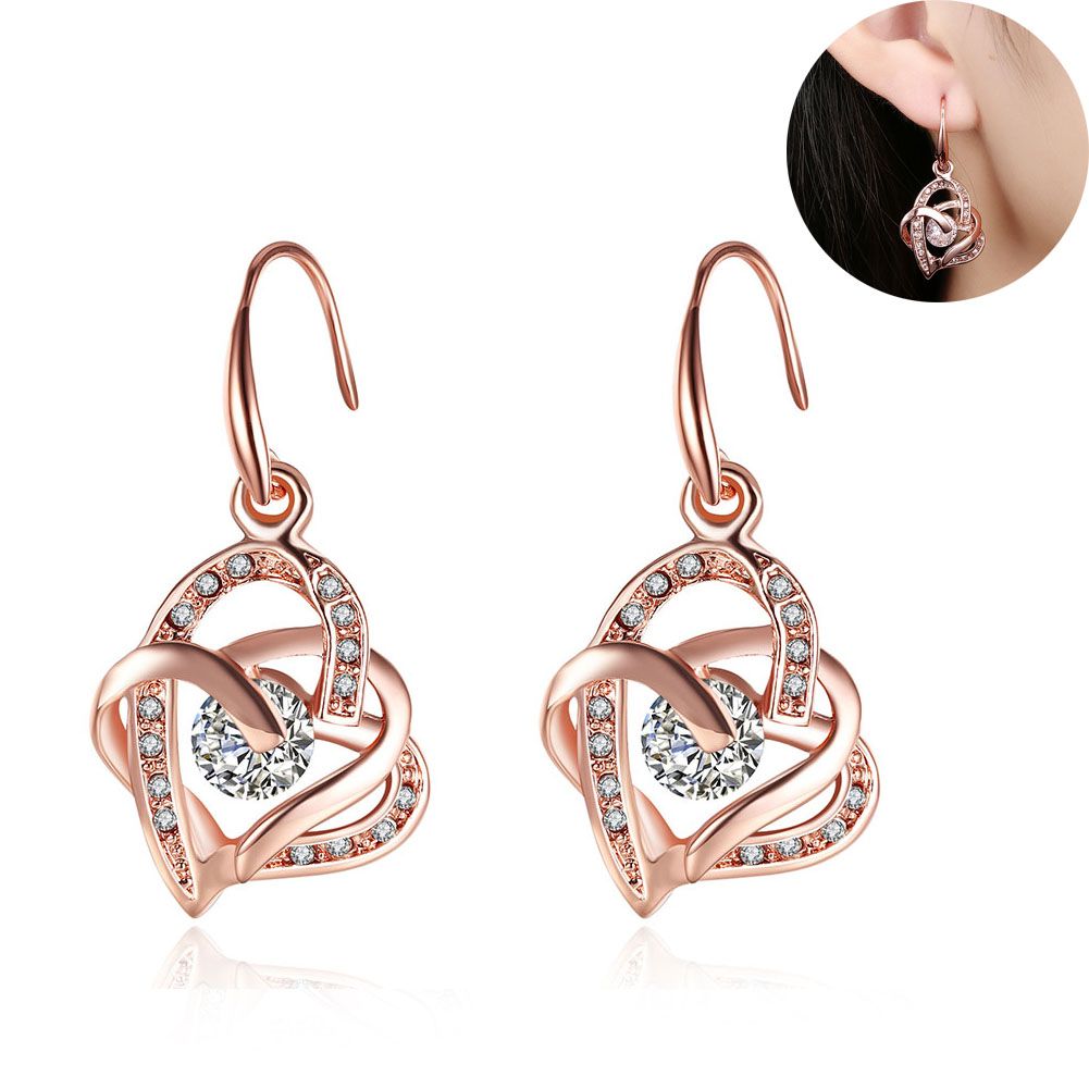 Colorful Stone rose cadeaux Déclaration Bijoux Dangle Long Cristal Boucles d/'oreilles Goutte