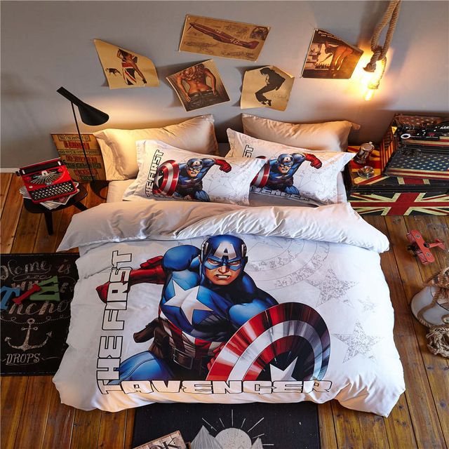 captain america the first avenger 3d printed bedding set bedspread captain america sheets full