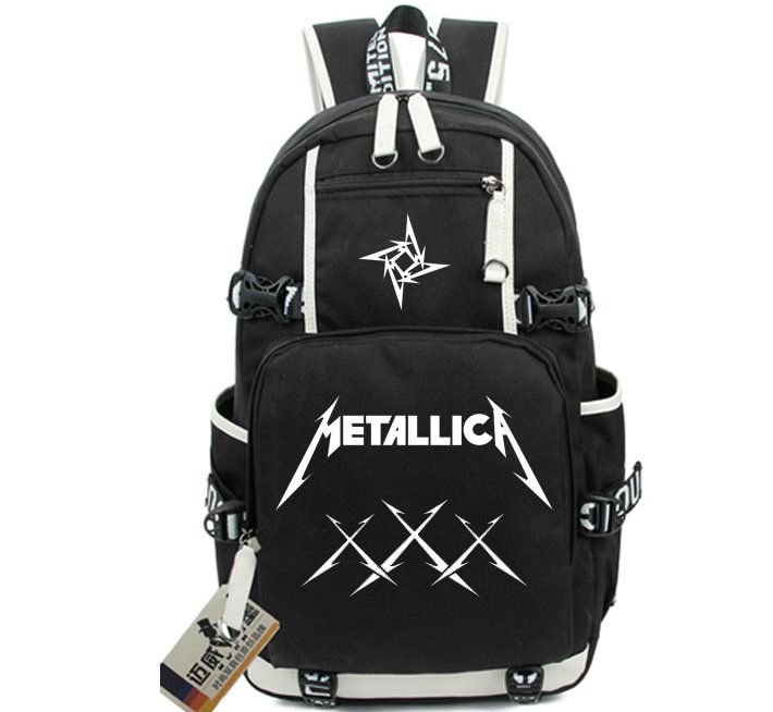 2019 Metallica Backpack James Hetfield School Bag Thrash Metal Rock