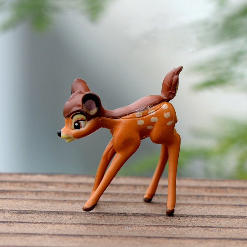 Artificial Mini Sika Deer Hadas Jardín Miniaturas Gnomos Musgo Terrarios Resina Artesanía Figuras Micro Paisaje Para la Decoración Del Hogar