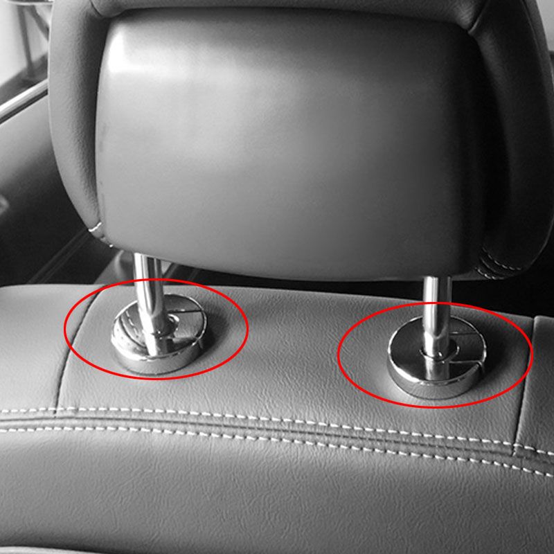 ABS Car Seat Headrest Adjust Button Switch Ring Decoration Caps Cover