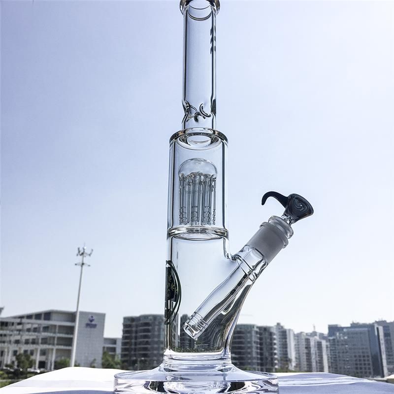 2020 18mm Female Joint Glass Bong 8 Arm Tree Perc Glass Hookah Cool