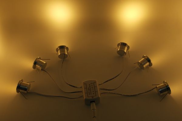 Mini Plafoniera Led 12v : W v dc mini led ceiling down light with transformer and cables
